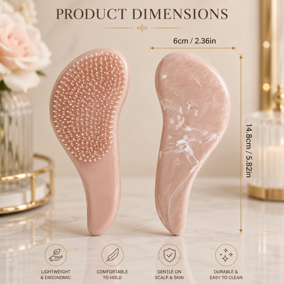 LuxeScalp Detangling & Massage Brush