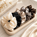 LuxeSilk 5piece Satin Scrunchie Collection