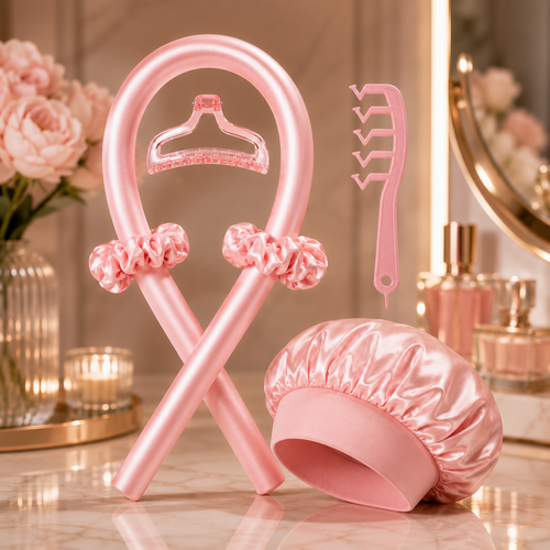 Heatless Curling Set – 4-Piece Overnight Curling Kit