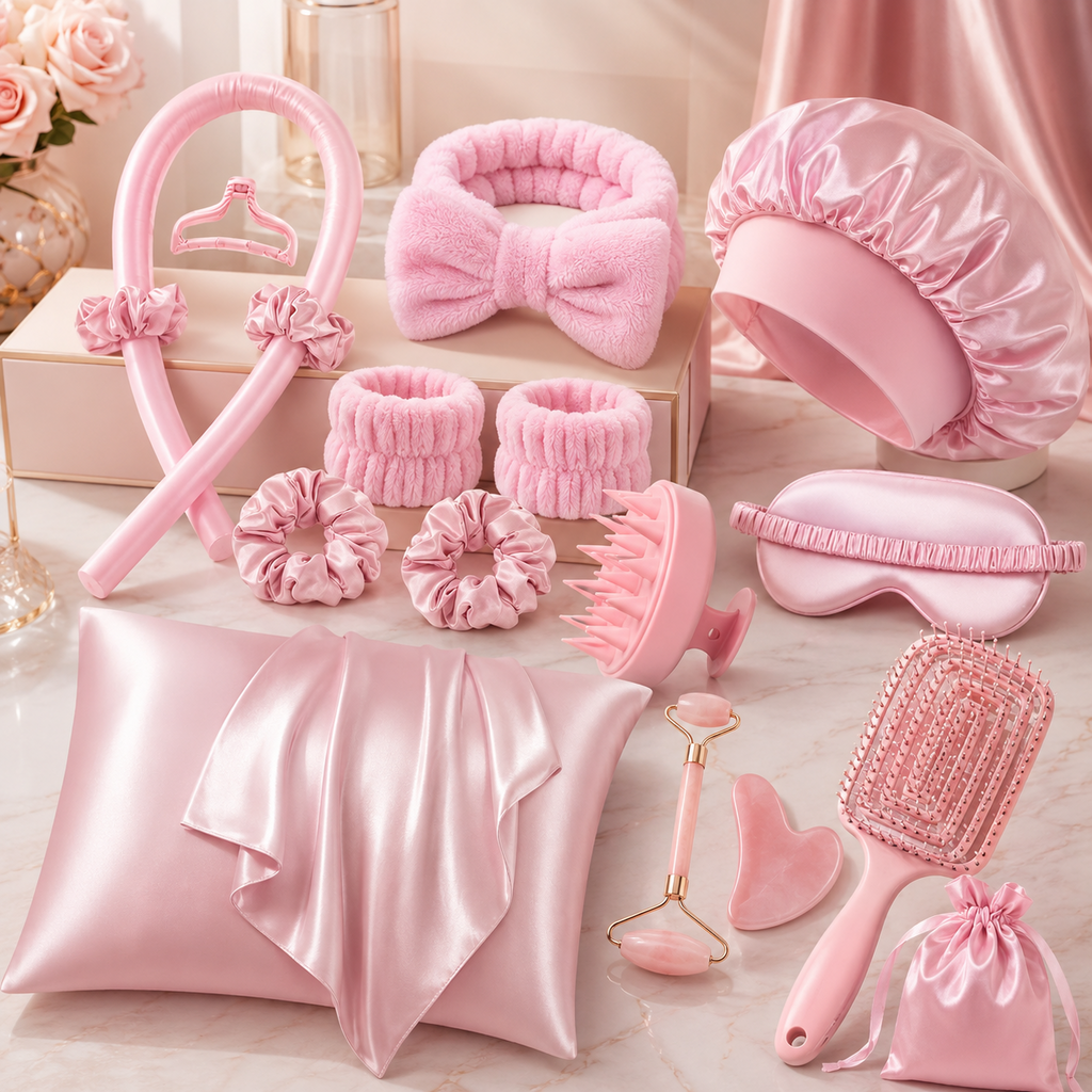 LuxeRest 13-Piece Overnight Beauty & Haircare Set
