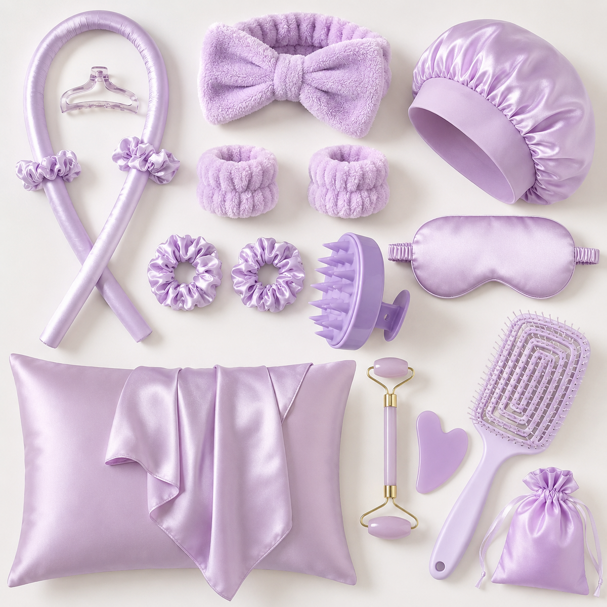 LuxeRest 13-Piece Overnight Beauty & Haircare Set